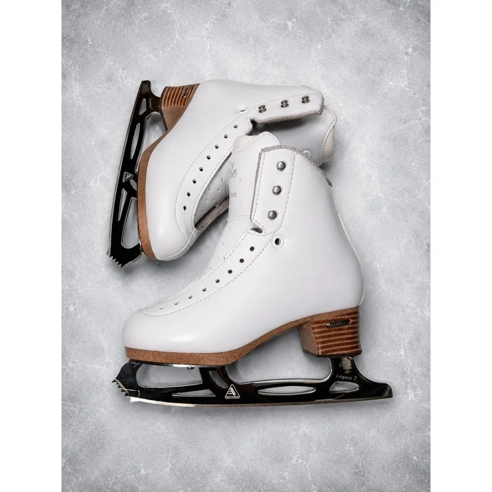 Jackson Elle Figure Ice Skates Girls Size 2.5 Ultima Legacy Lite 7 Blades 8 1/4